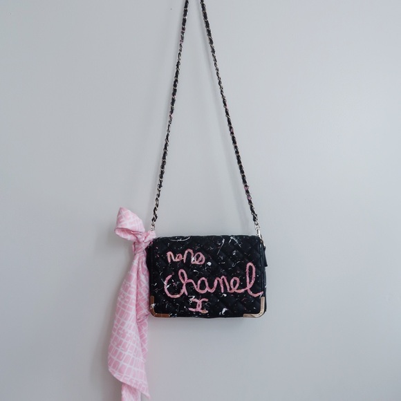Painted Chanel Inspired Purse Forever2 